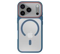 Coque MagSafe pour iPhone 17 Pro Max Protection Bi-matière Dos Rigide Bleu nuit