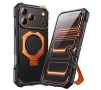Coque MagSafe pour iPhone 17 Pro Max Protection Militaire Ultra Résistant 4.5m Supcase Noir / Orange
