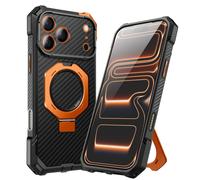 Coque MagSafe pour iPhone 17 Pro Max Protection Militaire Ultra Résistant 4.5m Supcase Noir / Orange