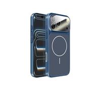 Coque MagSafe pour iPhone 17 Pro Max Rigide avec Verre Protection Caméra Bleu nuit
