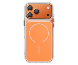 Coque MagSafe pour iPhone 17 Pro Protection Bi-matière Ultra Renforcé Orange