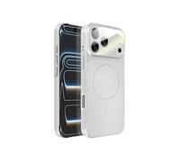 Coque MagSafe pour iPhone 17 Pro Rigide avec Verre Protection Caméra Argent