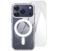Coque MagSafe pour iPhone 17 Pro Série Pack Premium avec Verre Trempé 9H 4smarts Transparent