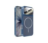 Coque MagSafe pour iPhone 17 Rigide avec Verre Protection Caméra Bleu nuit