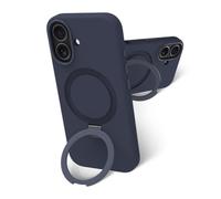 Coque MagSafe pour iPhone 17 Roskilde Kickstand avec Anneau Support Bleu marine