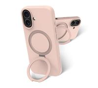 Coque MagSafe pour iPhone 17 Roskilde Kickstand avec Anneau Support Rose
