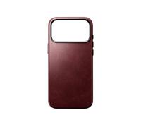 Coque MagSafe pour iPhone 18 Pro Max - Cuir Véritable, Bordeaux