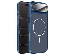 Coque MagSafe pour iPhone Air Rigide avec Verre Protection Caméra Bleu nuit