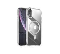 Coque MagSafe pour iPhone XR Dos Cristal Color Argent