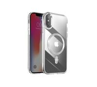 Coque MagSafe pour iPhone XS et X Dos Cristal Color Argent