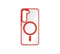 Coque MagSafe pour Samsung Galaxy S23 Plus Dos Rigide Contour Silicone Mat Rouge