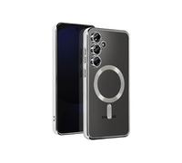 Coque MagSafe pour Samsung Galaxy S24 FE Silicone Contour Chromé Argent