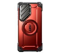 Coque MagSafe pour Samsung Galaxy S24 Ultra Antichoc Cache Caméra Rouge