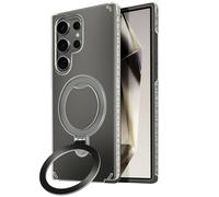 Coque MagSafe pour Samsung Galaxy S24 Ultra Antichoc Support Pliable Noir