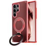 Coque MagSafe pour Samsung Galaxy S24 Ultra Antichoc Support Pliable Rouge