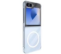 Coque MagSafe pour Samsung Galaxy Z Flip 6 Rigide Coins Antichoc Transparent