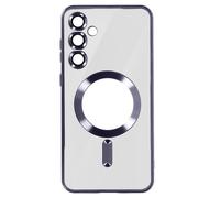 Coque MagSafe pour Samsung S23 FE en Silicone Contour Chromé Violet