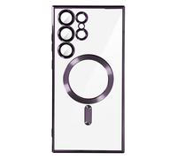Coque MagSafe pour Samsung S23 Ultra protection caméra Transparent / Violet