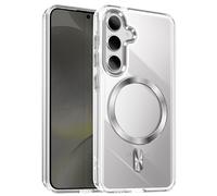 Avizar Coque pour Samsung S24 Plus et S25 Plus Dos Cristal Color Argent