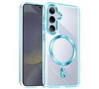 Avizar Coque pour Samsung S24 Plus et S25 Plus Dos Cristal Color Bleu
