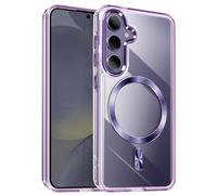 Coque MagSafe pour Samsung S24 Plus et S25 Plus Dos Cristal Color Violet