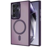 Coque MagSafe - Samsung - Galaxy S24 Ultra - Dos Mat Givré - Contour Souple - Violet