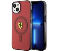 Coque MagSafe translucide Ferrari rouge pour iPhone 14