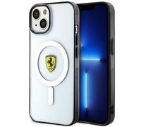 Coque MagSafe transparente à motif Ferrari pour iPhone 14 Plus