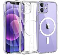 Coque Magsafe transparente pour iPhone 12 avec 2 vitres en verre trempé - MASSILIA TECH