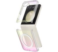 Coque MagSafe Z Flip 6 Semi-transparente Irisée