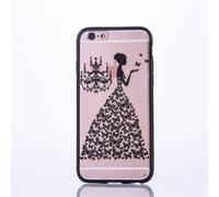 Coque Mandala Pour Apple Iphone 7 Motif Papillon Femme Noir