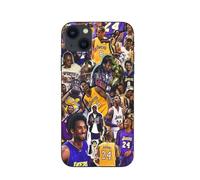 Coque - MANIACASE - iPhone 15 Plus - Noir - Souple - Kobe Bryant Champion NBA