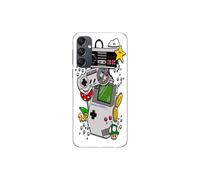 Coque - MANIACASE - Samsung Galaxy A54 - Noir - Protection - Vintage Nintendo