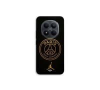 Coque - MANIACASE - Xiaomi Redmi Note 15 Pro 5G - Logo PSG Jordan doré - Étoile champion - Noir