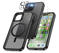 Coque - MASSILIA TECH - iPhone 15 Plus - Rigide - Noir Mat - Compatible MagSafe