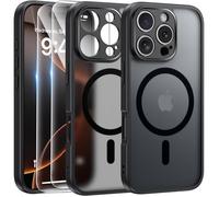 Coque - MASSILIA TECH - iPhone 16 Pro - Compatible MagSafe - Antichocs - Noir Mat