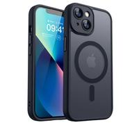 Coque Mat Magnétique pour iPhone 13, Compatible avec MagSafe, Protection d'objectif ,Coque Translucide Arrière Antichoc