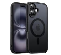 Coque Mat Magnétique pour iPhone 16 , Compatible avec MagSafe, Protection d'objectif ,Coque Translucide Arrière Antichoc - HQSELECTION®