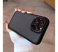 Coque Mate Antichoc pour iPhone 14 13 12 Pro Max Plus Hybrid TPU PC Camera Protector Housse de Pare-Chocs Souple translucide, 2, pour iPhone 13
