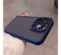 Coque Mate Antichoc pour iPhone 14 13 12 Pro Max Plus Hybrid TPU PC Camera Protector Housse de Pare-Chocs Souple translucide, 3, pour iPhone 12