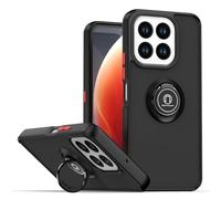 Coque mate avec bord noir et anneau rotatif à 360° pour Huawei Honor 400 Smart 5G