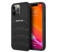 Coque Mercedes AMG Pour IPhone 13 Pro Max Hardcase En Cuir Véritable Noir