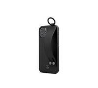 Coque Mercedes Leather Hand Strap Case For Iphone 12 Mini 5,45'' Noir