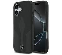 Coque Mercedes Leather The Move MagSafe pour iPhone 17 Noir