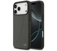 Coque Mercedes Magsafe IPHONE 17 Pro Max Véritable Anthracite Logo Étoile Métal