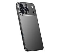 Coque Métallique pour IPhone 17/17 Pro / 17 Pro Max / 17 Air - Protection Intégrale des Objectifs - Coque Fine Anti-Rayures,17 Air,Black