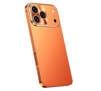 Coque Métallique pour IPhone 17/17 Pro / 17 Pro Max / 17 Air - Protection Intégrale des Objectifs - Coque Fine Anti-Rayures,17pro Max,Orange