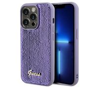 Étui Guess pour iPhone 13 Pro Max Sequin Script Metal violet
