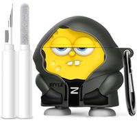 Coque mignonne kawaii pour AirPods 4 2024, personnage de dessin animé 3D, coque de protection en silicone avec kit de nettoyage et porte-clés, accessoires cool pour AirPods 4e génération pour femmes