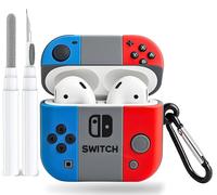 Coque mignonne Kawaii pour AirPods 4 2024, personnage de dessin animé 3D, coque de protection en silicone avec kit de nettoyage et porte-clés, accessoires cool pour AirPods 4e génération pour femmes